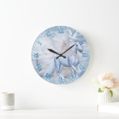 Ice Unicorn en Faerie Wall Clock Grote Klok (Huis)