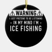 Ice-viscadeau Keramisch Ornament (Voorkant)