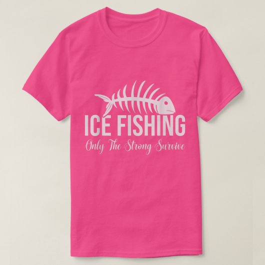 Ice Vist alleen het sterke overlevingsmiddel , gra T-shirt (Design voorkant)