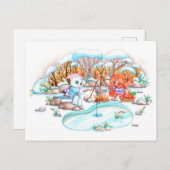 Ice Vist Briefkaart (Voorkant / Achterkant)