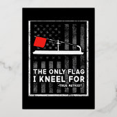 Ice Vist de enige vlag die ik ken Folie Feestdagenkaart (Voorkant)