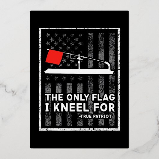 Ice Vist de enige vlag die ik ken Folie Feestdagenkaart (Voorkant)