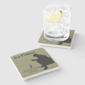 Ice Vist Funny Stone Onderzetter (Zijkant)