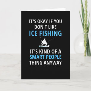 Ice Vist Gift   Ice Fisherman Ice Vissen Lover Kaart