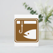 Ice Vist Highway Sign Briefkaart (Staand voorkant)