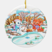 Ice Vist Keramisch Ornament (Achterkant)