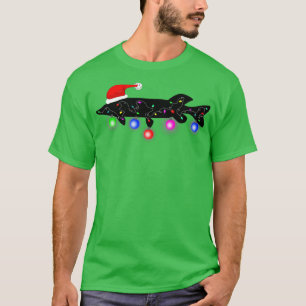 Ice Vist Muskie kerstcadeaus Musky Funny San T-shirt