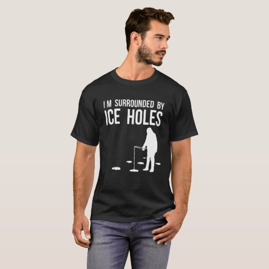 Ice Vist ontwerp-Im omringd door ijs T-shirt (Voorkant volledig)