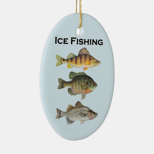 Ice Vist Panfish Keramisch Ornament (Rechts)