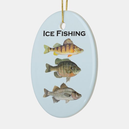 Ice Vist Panfish Keramisch Ornament (Links)