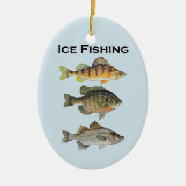 Ice Vist Panfish Keramisch Ornament