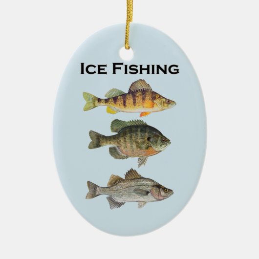 Ice Vist Panfish Keramisch Ornament (Voorkant)