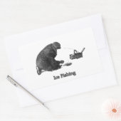 Ice Vist Rechthoekige Sticker (Envelop)