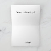 Ice Vist 's nachts Feestdagen Kaart (Binnen)