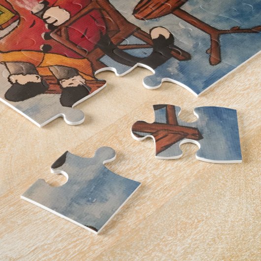 Ice Vist 's nachts Legpuzzel (Zijkant)