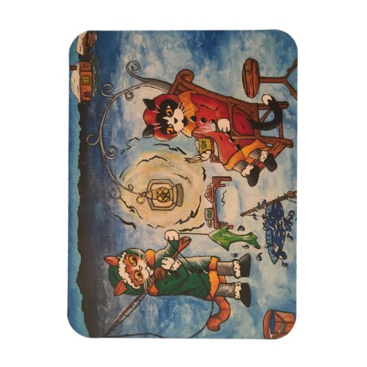 Ice Vist 's nachts Magneet (Verticaal)