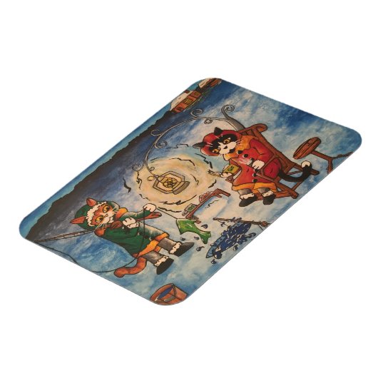 Ice Vist 's nachts Magneet (Linkerzijde)