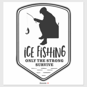 Ice Vist sterke overleving offerte winter buiten Sticker