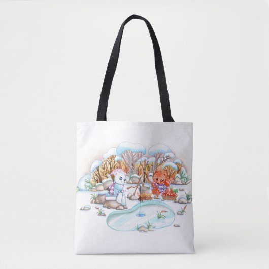Ice Vist Tote Bag (Voorkant)