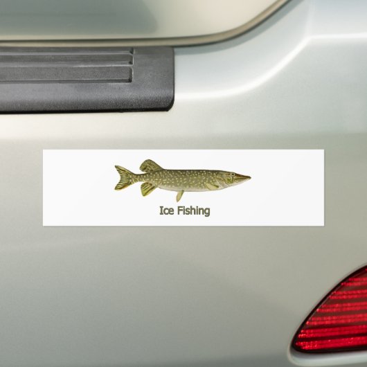 Ice Viste Northern Pike Logo Bumpersticker (Op auto)