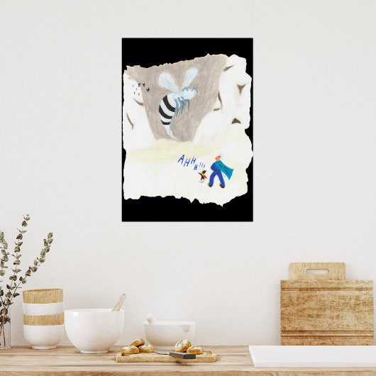 Ice Wasp Mountain Poster (Keuken)