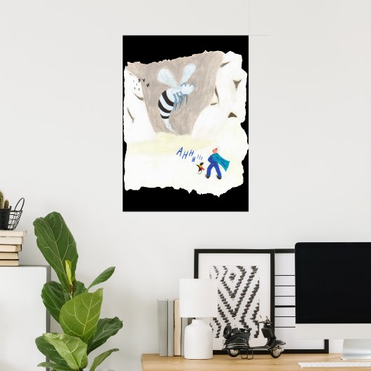 Ice Wasp Mountain Poster (Thuiskantoor)