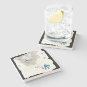 Ice Wasp Mountain Stenen Onderzetter (Zijkant)