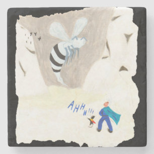 Ice Wasp Mountain Stenen Onderzetter