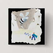 Ice Wasp Mountain Vierkante Button 5,1 Cm (Voorkant)