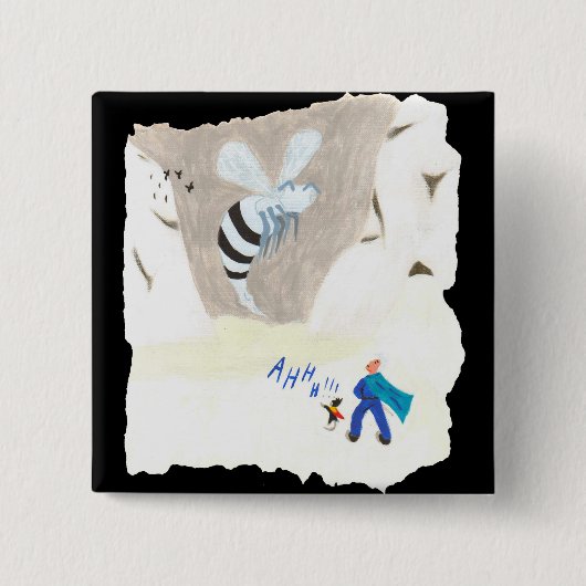 Ice Wasp Mountain Vierkante Button 5,1 Cm (Voorkant)