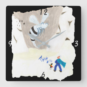 Ice Wasp Mountain Vierkante Klok