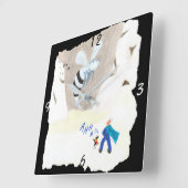 Ice Wasp Mountain Vierkante Klok (Hoek)