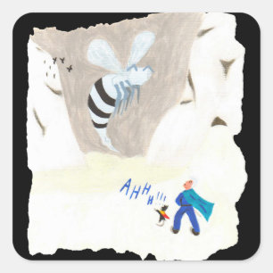 Ice Wasp Mountain Vierkante Sticker