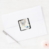 Ice Wasp Mountain Vierkante Sticker (Envelop)