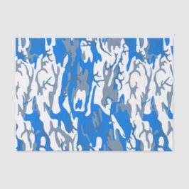 Ice Water Blauw Camo Tissue Papier