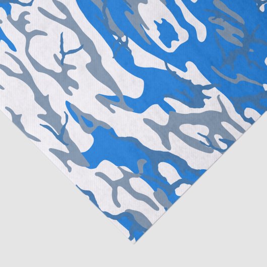Ice Water Blauw Camo Tissue Papier (Detail)