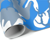 Ice Water Blue Camo Cadeaupapier (Rol Hoek)