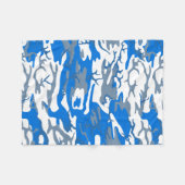 Ice Water Blue Camo Fleece Deken (Voorkant (Horizontaal))