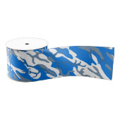 Ice Water Blue Camo Grosgrain Lint (Spoel)