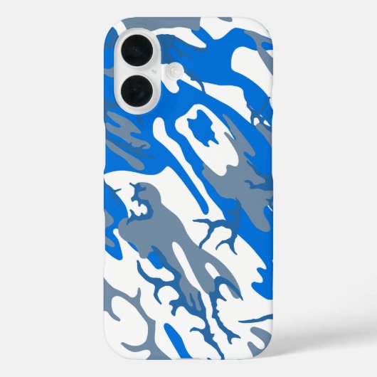 Ice Water Blue Camo Phone Case (Achterkant)
