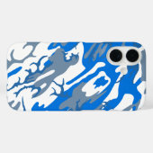 Ice Water Blue Camo Phone Case (Achterkant (horizontaal))