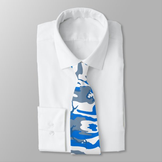 Ice Water Blue Camo Stropdas (Gebonden)