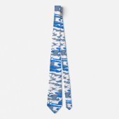 Ice Water Blue Camo Stropdas (Voorkant)
