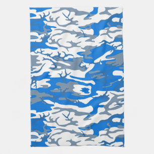 Ice Water Blue Camo Theedoek