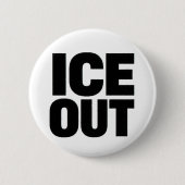 "ICE WEG" protestknop Ronde Button 5,7 Cm (Voorkant)