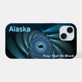 Ice Whales iPhone 15 Case (Achterkant horizontaal)