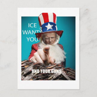 ICE wil uw wapens Briefkaart