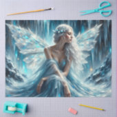 Ice wing Enchantress Winter Fairy Decoupage Paper Tissuepapier (Craft)