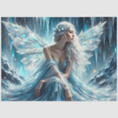 Ice wing Enchantress Winter Fairy Decoupage Paper Tissuepapier (Voorkant)