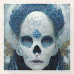 Ice Witch 2 Fantasy Sci-Fi Glazen Onderzetter